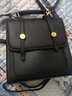 万佳臻 英伦风背包女多功能双肩包迷你小包包单斜跨包小众美式复古书包 【黑色】 实拍图