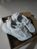 鸿星尔克男鞋厚底软底老爹鞋春秋2026新款轻便增高青少年学生休闲运动鞋男 白/铅笔灰【皮面厚网-店长推荐】 43 送运费险 实拍图