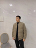 千纸鹤男装短款男士羽绒服新款商务休闲保暖防寒棒球领外套男爸爸冬装 01C卡其 2XL 实拍图