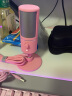 雷蛇（Razer）魔音海妖X电容式直播降噪雷蛇麦克风  桌面台式电脑K歌 游戏直播usb 魔音海妖X-粉色（USB接口） 实拍图