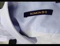 罗蒙（ROMON）长袖衬衫男商务休闲条纹衬衣男士职业正装外套男装RCS2K08-338 实拍图