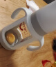 爱得利（evorie）玻璃奶瓶 宽口径带保护套带手柄奶瓶 婴儿奶瓶240ml (自带十字孔) 晒单实拍图