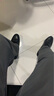 墨登（MODNEG）商务休闲鞋男士韩版正装英伦小白豆豆鞋驾车轻质软底软面皮鞋男子 黑色2028 41 实拍图
