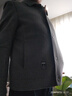 皮尔卡丹（pierre cardin）含羊毛呢外套男士短款双面尼大衣2025秋冬新款男装呢子夹克 2308灰色 2XL 实拍图