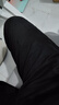 罗蒙羊毛呢西服男士春秋商务休闲西装厚款大衣外套男装85XF黑色M 实拍图