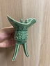 福和丰仿古陶瓷白酒杯中国风爵杯酒具套装创意摆件酒盅清酒杯烈酒高脚杯 07款：大号爵杯绿色 实拍图