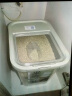 乐扣乐扣（LOCK&LOCK）塑料米桶杂粮塑料储藏桶防潮防虫密封储米箱12升HPL561MIT薄荷绿 实拍图