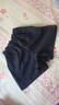 FOX.G黑色短裤女士秋冬外穿休闲宽松打底裤显腿长女生女装通勤西装裤 黑色口袋松紧腰毛呢短裤 XL 【建议125斤-140斤】 实拍图
