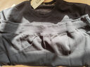 胖哥哥卫衣男宽松圆领套头衫肥佬长袖打底体恤衫潮加肥加大码胖子上衣服 暗夜黑 6XL 【280-300斤】 实拍图