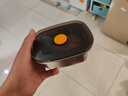 三四钢不锈钢保鲜盒316L食品级饭盒餐盒密封冰箱收纳盒家用方盘带盖水果 250ml*1（配料分装可用） 实拍图