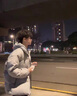 益帛美式复古冬季棉服男宽松加厚棉袄面包服保暖休闲棉衣连帽外套男 灰色 XL 【建议125-140斤】 实拍图