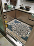 婵美（CHANMEI）简欧轻奢进门地垫门垫家用入户门厅脚垫吸水防滑客厅门口垫子 AO-蓝色 140x200cm（长方形） 实拍图