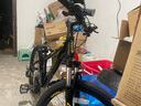 喜德盛青少年自行车童车中国风20/22寸铝架碟刹变速6-10男女孩山地车 22寸黑/镭射金-23款 实拍图