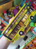 卡威（KIV）1:32合金玩具公交车男孩大号汽车儿童玩具车开门大巴公共汽车模型 卡通双层黄色 实拍图
