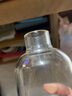 曼薇玻璃小酒壶随身泡酒瓶空瓶便携装酒容器密封药酒瓶白酒红酒洋酒瓶 时光酒壶（一斤半-无刻度） 实拍图