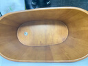 尚田泡澡木桶浴桶木质家用小卫生间沐浴桶成人洗澡盆圆形实木洗澡木桶 86cm长 小天使+全盖 实拍图