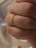 百泰首饰（BATAR JEWELLERY）生日礼物黄金戒指女足金车花线五线圈金指环女戒情侣对戒线戒 14号【金重约0.5g-0.6g】 实拍图