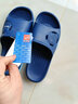 回力潮流运动拖鞋浴室内外时尚耐磨软底韩版沙滩凉拖鞋男HL0155-1蓝色41码 实拍图