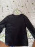 啄木鸟（TUCANO）长袖t恤男春秋圆领纯棉经典款时尚休闲百搭宽松上衣男装 黑色3XL 实拍图