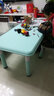 希伯熊 儿童桌子幼儿园套装塑料小桌椅宝宝学习吃饭孩子书桌游戏升降 120薄荷绿升降一桌一椅带加固 实拍图