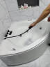 摩恩阳光系列家用浴缸三角扇形亚克力双人情侣恒温加热冲浪按摩独立式浴池 五件套+冲浪按摩浴缸 1.3M 晒单实拍图