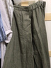 MUJI女式 麻 宽摆裙 半身裙 裙子 半裙 BEK49C3S 淡绿色 M(160/66A) 实拍图