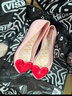 Vis Amoris英国允莫苏夏季新品磨砂裸心形中童果冻鞋 心形山茶花 35 实拍图