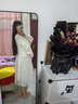妍莉芬长袖连衣裙春季新款女装套装2025年新品法式针织吊带长裙子春秋 白色毛衣＋吊带裙 XL【建议115-135斤】 实拍图