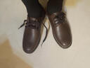 蜻蜓牌春秋季新款皮鞋男真皮透气中年人商务休闲鞋防滑软底中老年爸爸鞋 棕色 四季款 42 实拍图