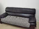 菲·诗·卡（FISKAS） 四季通用沙发垫简约日式水洗棉防滑组合纯棉坐垫布艺沙发套罩巾 崎井-黑白 70*150cm 晒单实拍图