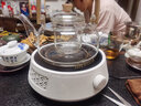 SYANF电陶炉煮茶器家用全自动小型迷你静音电热茶炉铁壶陶壶玻璃煮茶炉 7-御庭珐琅彩琥珀黄电陶炉1000W 实拍图