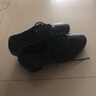 真皮拉丁舞鞋女成人交谊舞蹈鞋软底 中跟摩登广场舞女式水兵舞秋幻巧 906黑色真皮直底胶底3.5cm跟 39 实拍图