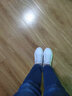 雷雳凯撒牛皮小白鞋女年秋冬休闲运动百搭鞋子透气内增高女鞋厚底学生加绒 620白色 37 实拍图