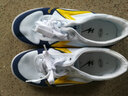 双星八特运动男女高级乒乓球牛筋底麻布防滑耐磨轻便乒乓球鞋运动羽毛球鞋 白黄高级乒 41 (255mm) 实拍图