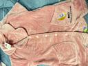 芬腾 珊瑚绒睡衣女冬季加厚法兰绒开衫加绒休闲秋冬款家居服套装 粉色 M 实拍图