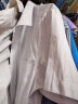佐马仕 短袖衬衫男士衬衣商务休闲大码职业装工装夏季免烫修身工作服 GD05白色斜纹短袖 41/2XL（140-150斤） 实拍图