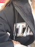風采兔卫衣女春秋款2024新款薄款连帽潮流韩版宽松加绒上衣开衫外套潮 黑色(加绒) XL 实拍图