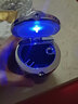 莱琥 车载烟灰缸 带LED灯汽车烟灰缸车内带盖车用烟灰缸 车载烟缸 长安CS75PLUS逸动CS55UNIV/CS35 神秘黑（银盖黑身）通用款 实拍图