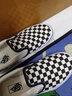 VANS范斯童鞋官方 Slip-On棋盘格亲子款舒适一脚蹬中大童帆布鞋 黑白棋盘格 32.5码 实测内长20.5cm 实拍图