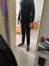 NASA BASE 运动套装男冬季加绒加厚金丝绒三件套男装运动服跑步服健身服 黑色 XL 实拍图