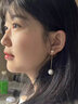 GCKK珍珠耳环女吊坠韩国新款潮轻奢气质耳坠高级感中长款耳饰生日礼物 珍珠耳环银色 实拍图