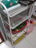 米帮手厨房置物架落地蔬菜置物架透气收纳架多层小推车储物架菜架旋转架 【珍珠白五层】加粗+万向轮+挂钩 实拍图