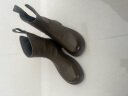 海澜之家（HLA）靴子短靴女单靴马丁靴英伦风瘦瘦靴HDAXZW4ACR034 卡其色42 晒单实拍图