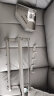 四季沐歌（MICOE）卫生间置物架枪灰色毛巾架太空铝折叠浴巾架免打孔太空铝挂件套装 实拍图