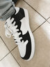 乔丹男鞋滑板鞋皮革面潮流百搭情侣女休闲运动鞋子 【熊猫色】-男 店长推荐 42.5 实拍图