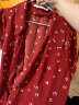 独束大码女装法式小翻领连衣裙女夏季新款遮肉显瘦雪纺裙子 红色 XL 晒单实拍图