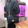 LEAD MODERN KEN真皮包包女包新款小香风菱格链条包单肩斜挎包女士腋下包生日礼物 金色 实拍图