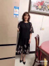 俞兆林妈妈装夏装时尚套装女40岁50裙裤两件套中年女装雪纺衫中老年女装 粉花 2XL （适合106-120斤） 晒单实拍图