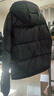与狼共舞【超重磅高充绒】黑金连帽羽绒服男可拆卸2025冬季保暖外套7056 黑色001 L (175) 含绒量:260G 实拍图