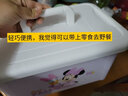 爱丽思（IRIS） 手提式小物塑料收纳箱整理储物箱首饰盒化妆品收纳盒桌面收纳箱 8L（32.8*22*17cm）企鹅 实拍图